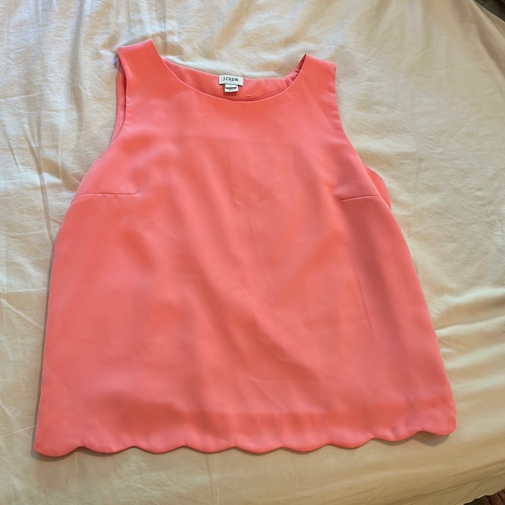J crew salmon business top.